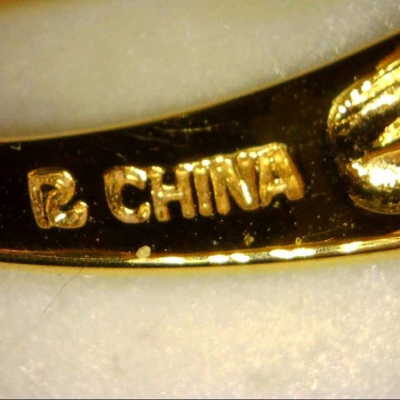 LAB  BLUE TOURMALINE WITH  DIAMONDS - Picture 7 of 7